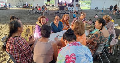 La vice-présidente soutient l’implication des hommes dans la lutte contre les violences faites aux femmes (Crédit : Anne-Charlotte Lehartel).