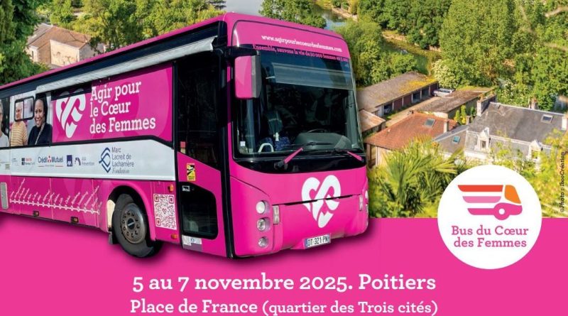 Le Bus du cœur des femmes s'arrête pour la première fois à Poitiers - ici