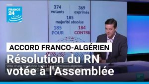 Le RN critique l'accord franco-algérien de 1986