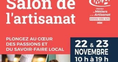 Le Salon de l’Artisanat à Valence : Un Événement Qui Célébre Les Savoirs-Faire Locaux les 22 et 23 Novembre - ICI