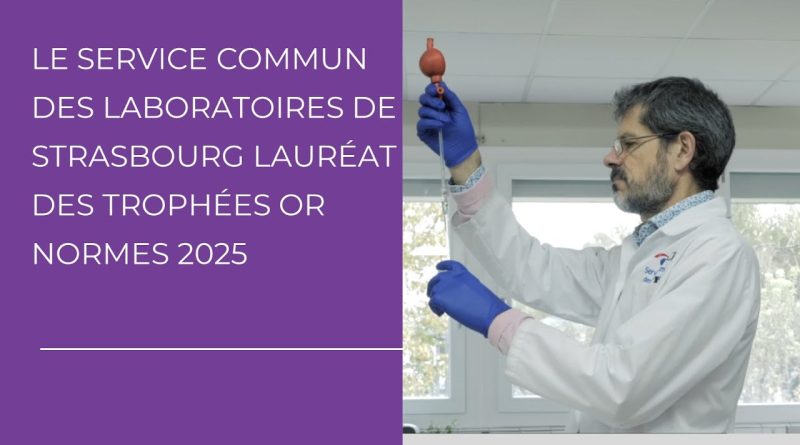 Le Service Commun des Labos de Strasbourg remporte le Trophée Or 2025