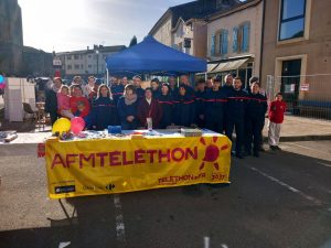 Les pompiers organisateurs et leurs partenaires ont assuré le succès du téléthon 2024