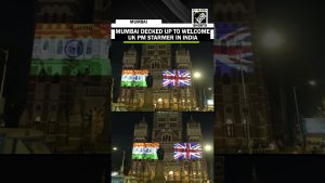 Le bâtiment historique de Mumbai illuminé pour la visite de Starmer