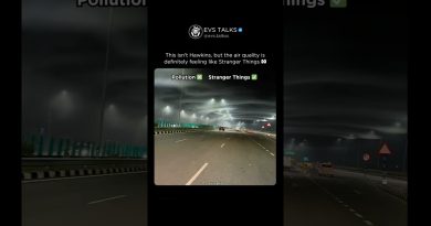 Le ciel évoque Stranger Things à cause de la qualité de l'air