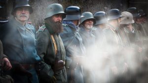 Le fort de Meroux, près de Belfort, théâtre d'une reconstitution des combats lors de la Première Guerre mondiale - ICI