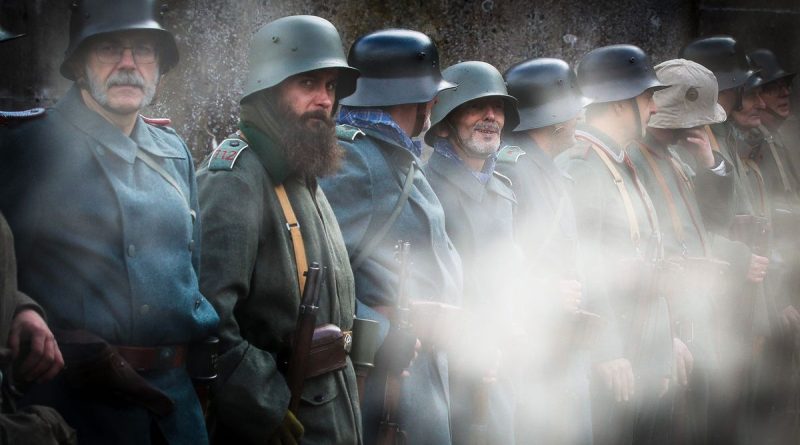 Le fort de Meroux, près de Belfort, théâtre d'une reconstitution des combats lors de la Première Guerre mondiale - ICI