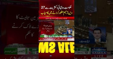 Le gouvernement adopte le 27e amendement avec une majorité des deux tiers