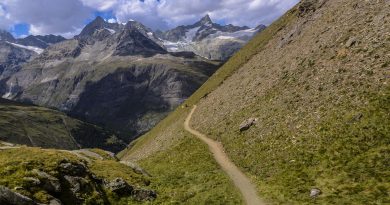 Switzerland, Alps, Matterhorn, lake, mountains, Swiss flag, Geneva