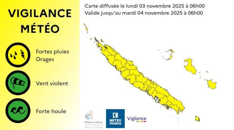 L’ensemble du pays placé en vigilance jaune aux fortes pluies et aux orages