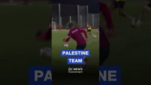 L'équipe de Palestine s'entraîne à Bilbao avant le match contre le Pays Basque