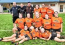 L’équipe des féminines de moins de 18 ans du club de rugby de Carhaix victorieuse face aux Briochines