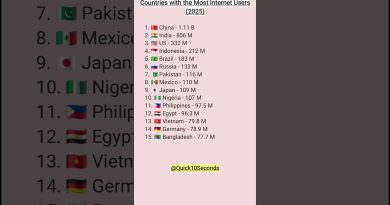 🌐 Les 15 pays avec le plus d'internautes en 2025