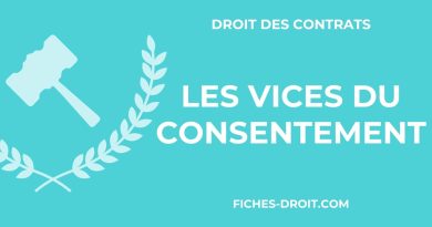 Les défauts du consentement