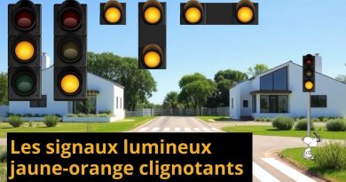 Les feux clignotants jaune-orange en Belgique