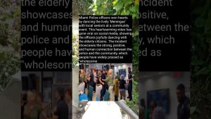Les policiers de Miami dansent le merengue avec des seniors ! ❤️