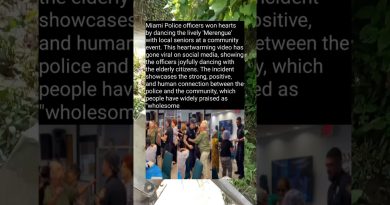 Les policiers de Miami dansent le merengue avec des seniors ! ❤️