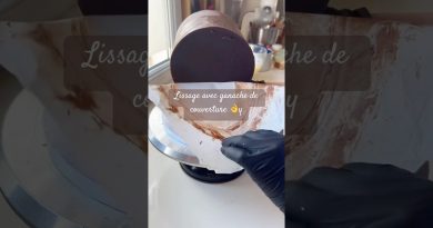 Lissage parfait d'un layer cake avec ganache
