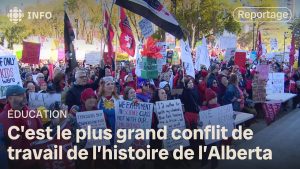 Lock-out des enseignants en grève en Alberta