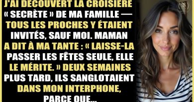 Ma famille a organisé une croisière secrète sans moi !