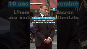 Macron rend hommage aux victimes du 13-Novembre, 10 ans après