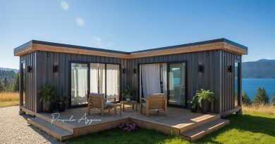 Maison Conteneur L-Minimaliste : Sérénité au Cœur de la Nature