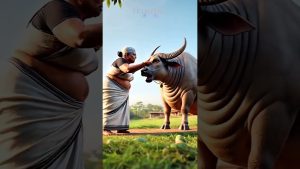 Mamie et son Bœuf : Une Bataille Épique contre la Canicule !