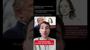 María Corina Machado remporte le Nobel de la Paix, Trump écarté