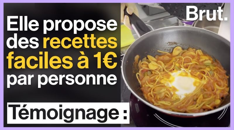 Marina : Recettes simples à 1€ par personne