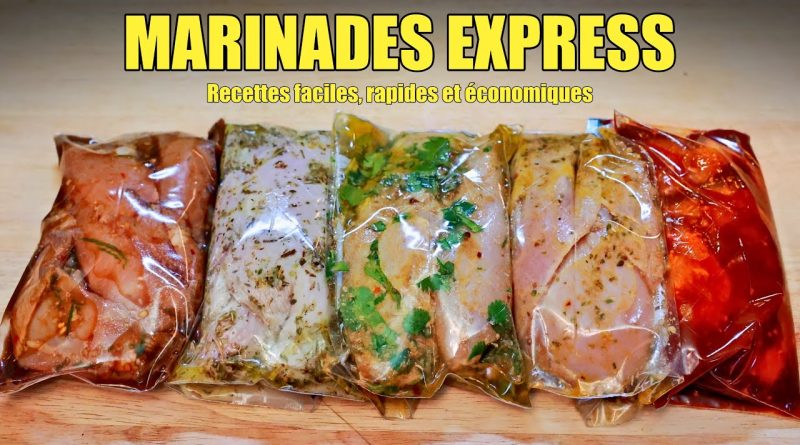Marinades Express pour Élever le Goût du Poulet, Porc, Bœuf et Agneau !