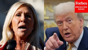 Marjorie Taylor Greene réagit au retrait du soutien de Trump