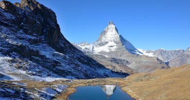 Switzerland, Alps, Matterhorn, lake, mountains, Swiss flag, Geneva