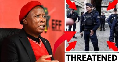 Menaces de la police de Paris : Malema en panique face à Mthethwa