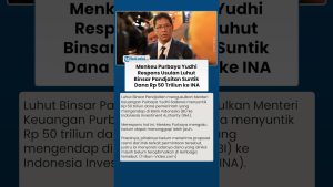 Menkeu Purbaya Yudhi réagit à l'idée de Luhut sur 50 T de fonds