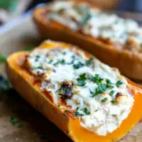 Butternut farcie à la ricotta