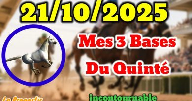 Mes 3 bases essentielles PMU pour le 21 octobre à Clairefontaine Mes 3 bases essentielles PMU pour le 21 octobre à Clairefontaine