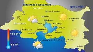 Météo : Pas de changement prévu pour mercredi 5 novembre