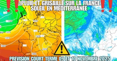 Météo : Pluie et grisaille en France, soleil en Méditerranée