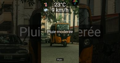 Météo à Lagos : Pluie modérée et 23°C aujourd'hui