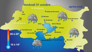 Météo : averses possibles ce vendredi