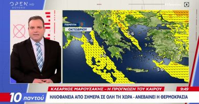 Météo clémente jusqu'à mardi prochain selon K. Marousakis
