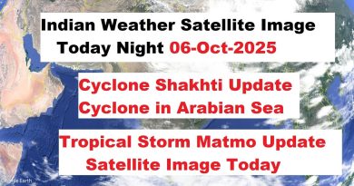 Météo en Inde : Image satellite nocturne et mises à jour cycloniques