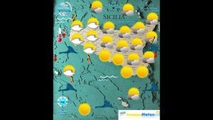 Météo pour la Sicile : Prévisions du jeudi 9 octobre