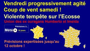 Météo sur 10 jours : Prévisions du 3 au 12 octobre 2025