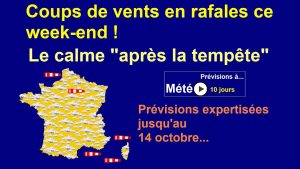Météo sur 10 jours : Prévisions du 5 au 14 octobre 2025