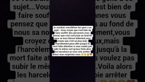 Mettons fin au harcèlement et au cyberharcèlement !