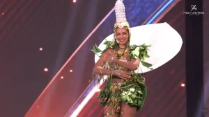 Miss Univers 2025 : la Martiniquaise Celya Abatucci éblouissante en arum blanc et robe de soirée lors des premiers défilés du concours