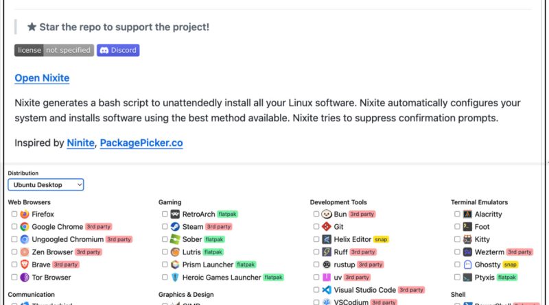 Nixite : l'outil qui facilite l'installation de logiciels sur Linux