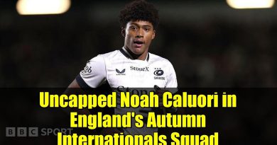 Noah Caluori, nouvel espoir dans l'équipe d'Angleterre