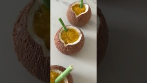 Noix de coco trompe-l'œil : la recette d'Amaury Guichon