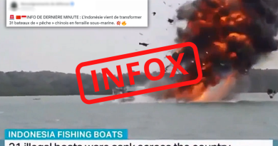 Non, l’Indonésie ne vient pas de détruire des navires de pêche chinois